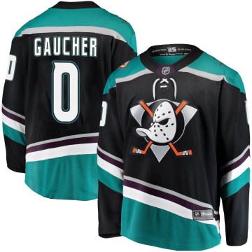 Fanatics Branded Anaheim Ducks Men's Nathan Gaucher Breakaway Black Alternate NHL Jersey