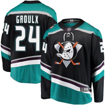 Fanatics Branded Anaheim Ducks Men's Bo Groulx Breakaway Black Alternate NHL Jersey