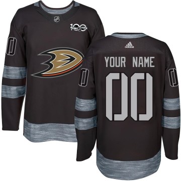 Anaheim Ducks Youth Custom Authentic Black Custom 1917-2017 100th Anniversary NHL Jersey