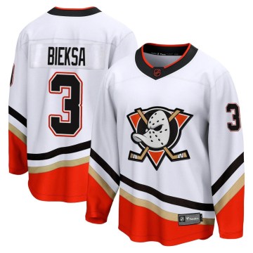 Fanatics Branded Anaheim Ducks Youth Kevin Bieksa Breakaway White Special Edition 2.0 NHL Jersey