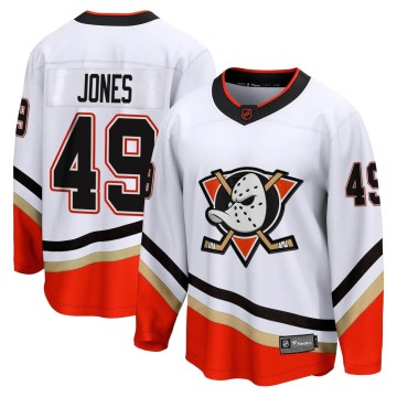 Fanatics Branded Anaheim Ducks Youth Max Jones Breakaway White Special Edition 2.0 NHL Jersey