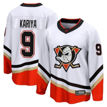 Fanatics Branded Anaheim Ducks Youth Paul Kariya Breakaway White Special Edition 2.0 NHL Jersey