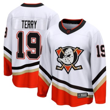 Fanatics Branded Anaheim Ducks Youth Troy Terry Breakaway White Special Edition 2.0 NHL Jersey