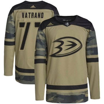 Adidas Anaheim Ducks Youth Frank Vatrano Authentic Camo Military Appreciation Practice NHL Jersey