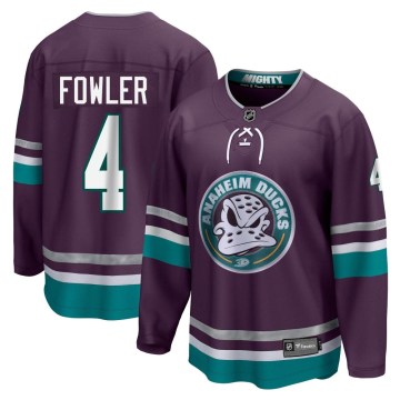Fanatics Branded Anaheim Ducks Men's Cam Fowler Premier Purple 30th Anniversary Breakaway NHL Jersey