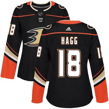 Adidas Anaheim Ducks Women's Robert Hagg Authentic Black Home NHL Jersey