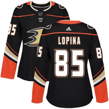 Adidas Anaheim Ducks Women's Josh Lopina Authentic Black Home NHL Jersey