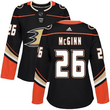 Adidas Anaheim Ducks Women's Brock McGinn Authentic Black Home NHL Jersey