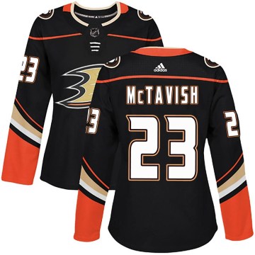 Adidas Anaheim Ducks Women's Mason McTavish Authentic Black Home NHL Jersey