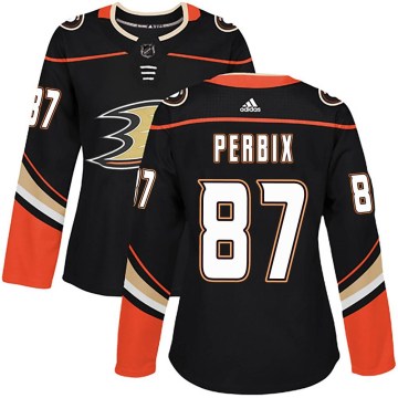 Adidas Anaheim Ducks Women's Jack Perbix Authentic Black Home NHL Jersey