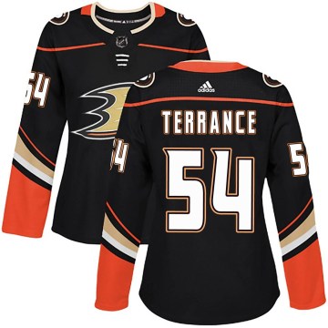 Adidas Anaheim Ducks Women's Carey Terrance Authentic Black Home NHL Jersey
