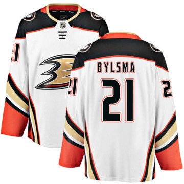 Fanatics Branded Anaheim Ducks Men's Dan Bylsma Authentic White Away NHL Jersey