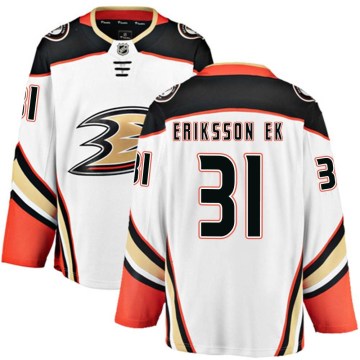 Fanatics Branded Anaheim Ducks Men's Olle Eriksson Ek Breakaway White Away NHL Jersey