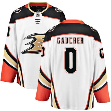 Fanatics Branded Anaheim Ducks Men's Nathan Gaucher Breakaway White Away NHL Jersey