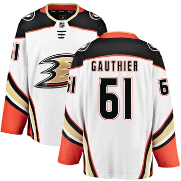 Fanatics Branded Anaheim Ducks Men's Cutter Gauthier Breakaway White Away NHL Jersey