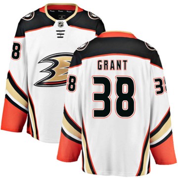Fanatics Branded Anaheim Ducks Men's Derek Grant Breakaway White Away NHL Jersey
