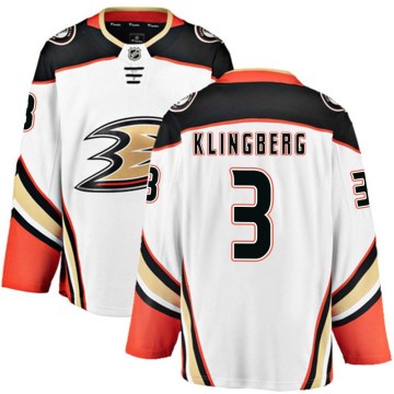 Fanatics Branded Anaheim Ducks Men's John Klingberg Breakaway White Away NHL Jersey