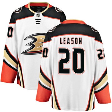 Fanatics Branded Anaheim Ducks Men's Brett Leason Breakaway White Away NHL Jersey