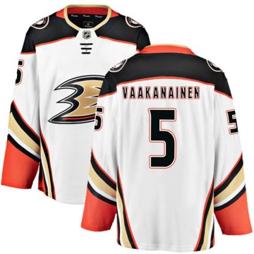 Fanatics Branded Anaheim Ducks Men's Urho Vaakanainen Breakaway White Away NHL Jersey