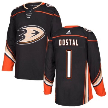 Adidas Anaheim Ducks Youth Lukas Dostal Authentic Black Home NHL Jersey