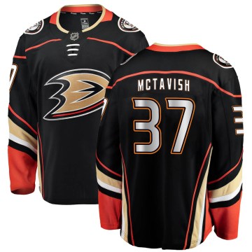 Fanatics Branded Anaheim Ducks Men's Mason McTavish Breakaway Black Home NHL Jersey