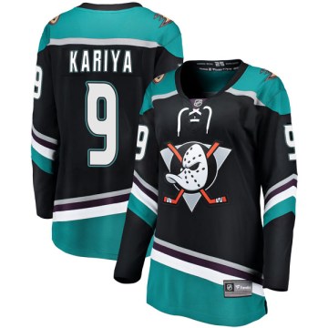 Fanatics Branded Anaheim Ducks Women's Paul Kariya Breakaway Black Alternate NHL Jersey