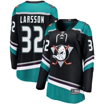 Fanatics Branded Anaheim Ducks Women's Jacob Larsson Breakaway Black Alternate NHL Jersey
