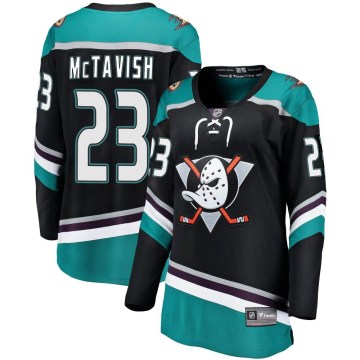 Fanatics Branded Anaheim Ducks Women's Mason McTavish Breakaway Black Alternate NHL Jersey