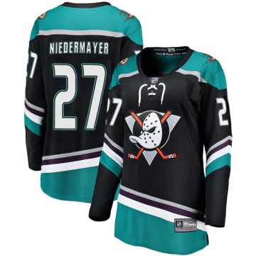 Fanatics Branded Anaheim Ducks Women's Scott Niedermayer Breakaway Black Alternate NHL Jersey