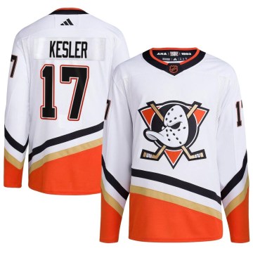 Adidas Anaheim Ducks Youth Ryan Kesler Authentic White Reverse Retro 2.0 NHL Jersey