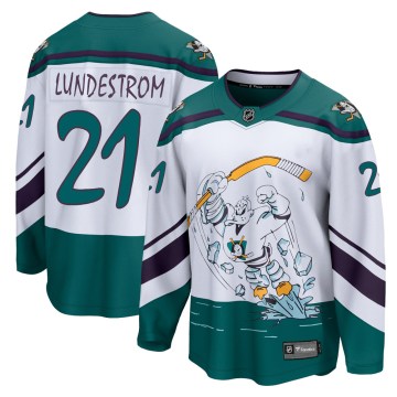 Fanatics Branded Anaheim Ducks Youth Isac Lundestrom Breakaway White 2020/21 Special Edition NHL Jersey