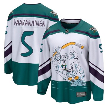 Fanatics Branded Anaheim Ducks Youth Urho Vaakanainen Breakaway White 2020/21 Special Edition NHL Jersey