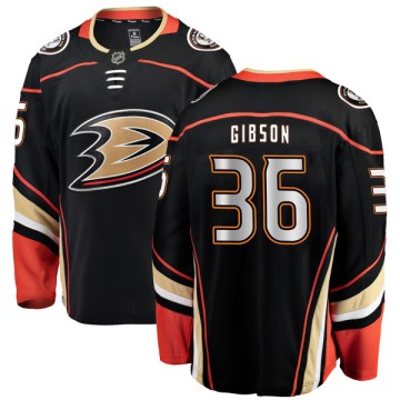 Fanatics Branded Anaheim Ducks Youth John Gibson Authentic Black Home NHL Jersey