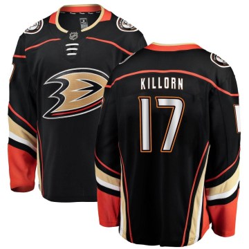 Fanatics Branded Anaheim Ducks Youth Alex Killorn Breakaway Black Home NHL Jersey