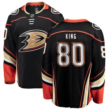 Fanatics Branded Anaheim Ducks Youth Ben King Breakaway Black Home NHL Jersey
