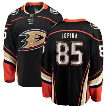 Fanatics Branded Anaheim Ducks Youth Josh Lopina Breakaway Black Home NHL Jersey