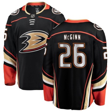 Fanatics Branded Anaheim Ducks Youth Brock McGinn Breakaway Black Home NHL Jersey