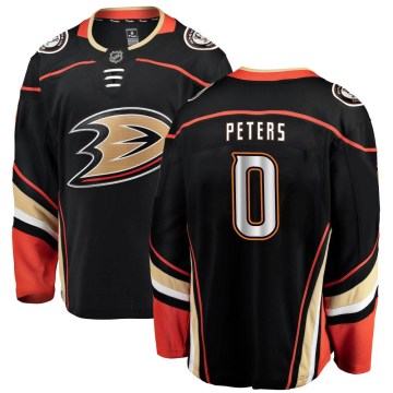 Fanatics Branded Anaheim Ducks Youth Brayden Peters Breakaway Black Home NHL Jersey