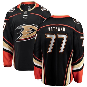 Fanatics Branded Anaheim Ducks Youth Frank Vatrano Breakaway Black Home NHL Jersey