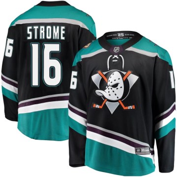 Fanatics Branded Anaheim Ducks Youth Ryan Strome Breakaway Black Alternate NHL Jersey