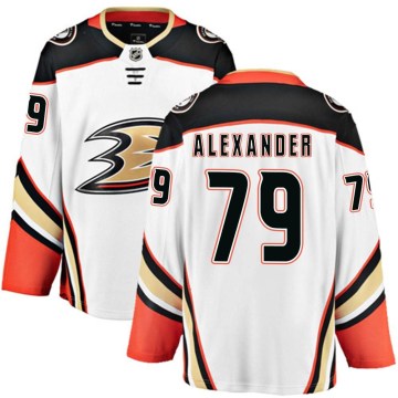 Fanatics Branded Anaheim Ducks Youth Gage Alexander Breakaway White Away NHL Jersey