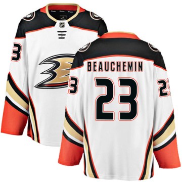 Fanatics Branded Anaheim Ducks Youth Francois Beauchemin Authentic White Away NHL Jersey