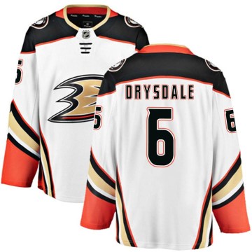Fanatics Branded Anaheim Ducks Youth Jamie Drysdale Breakaway White Away NHL Jersey