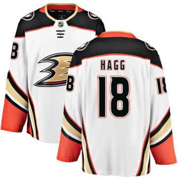 Fanatics Branded Anaheim Ducks Youth Robert Hagg Breakaway White Away NHL Jersey