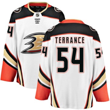 Fanatics Branded Anaheim Ducks Youth Carey Terrance Breakaway White Away NHL Jersey