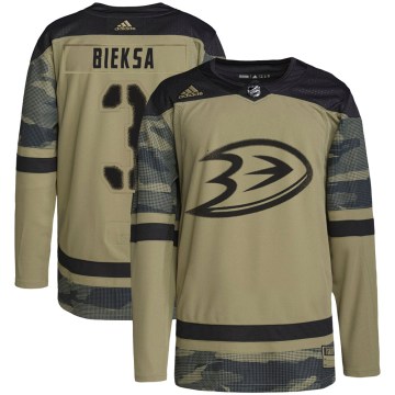 Adidas Anaheim Ducks Men's Kevin Bieksa Authentic Camo Military Appreciation Practice NHL Jersey