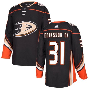 Adidas Anaheim Ducks Men's Olle Eriksson Ek Authentic Black Home NHL Jersey