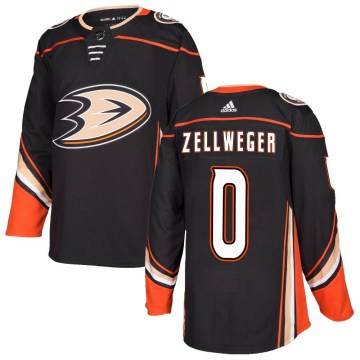 Adidas Anaheim Ducks Men's Olen Zellweger Authentic Black Home NHL Jersey