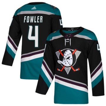 Adidas Anaheim Ducks Men's Cam Fowler Authentic Black Teal Alternate NHL Jersey